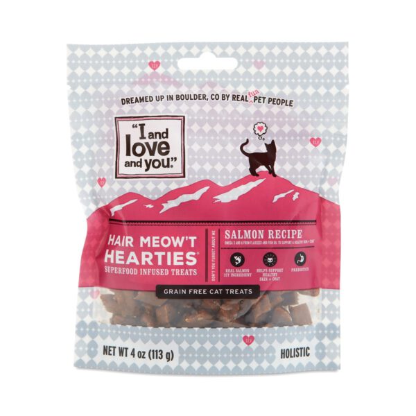 I and love and you Hair Meow't Hearties 4 oz bag