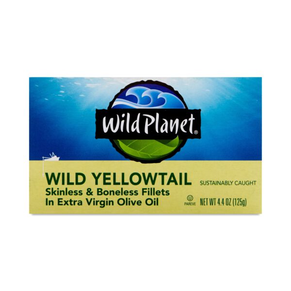 Wild Planet Wild Yellowtail Fillets in Extra Virgin Olive Oil 4.375 oz tin