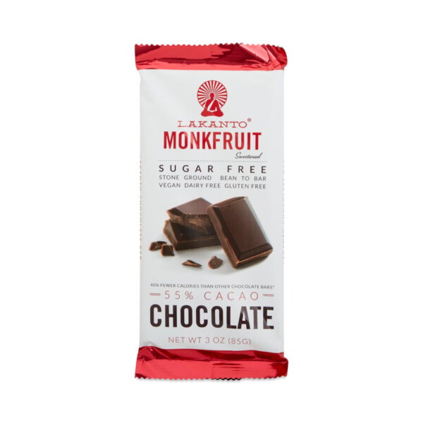 Lakanto Sugar-Free 55% Chocolate Bar 3 oz bar