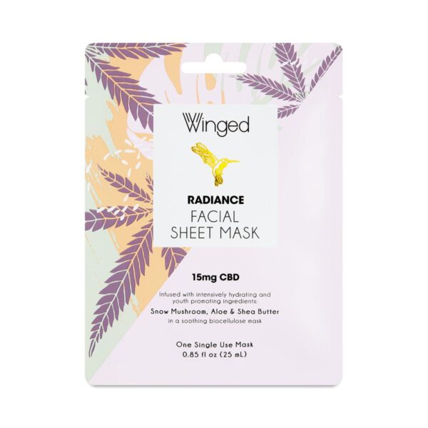 Winged Radiance CBD Facial Sheet Mask