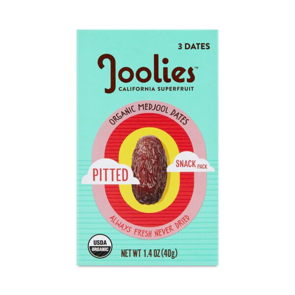 Joolies Organic Pitted Date Snack Pack 12 ct 1.4 oz bag