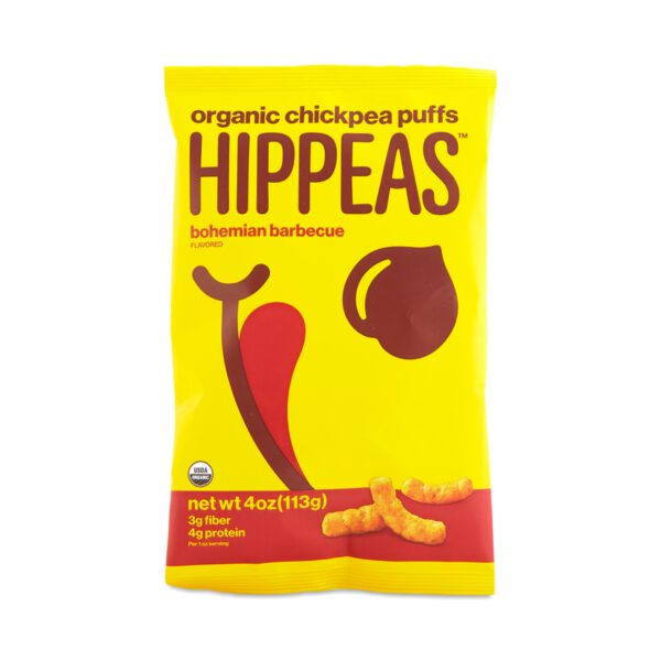 Hippeas Organic Bohemian Barbecue Chickpea Puffs 4 oz bag