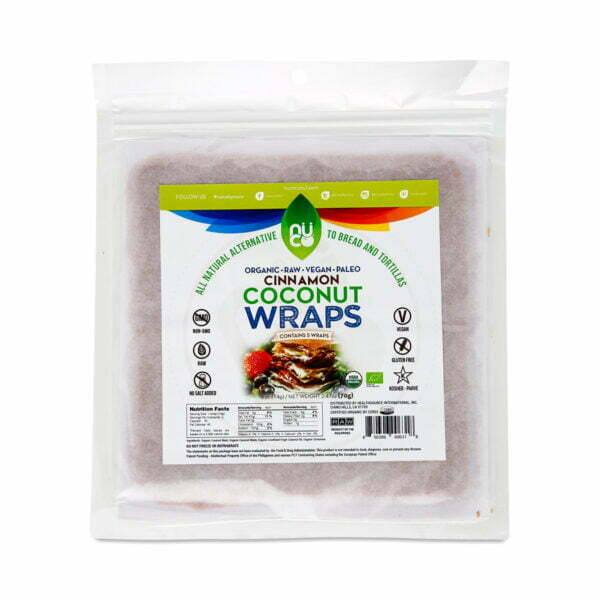 Nuco Cinnamon Coconut Wraps five 14g wraps