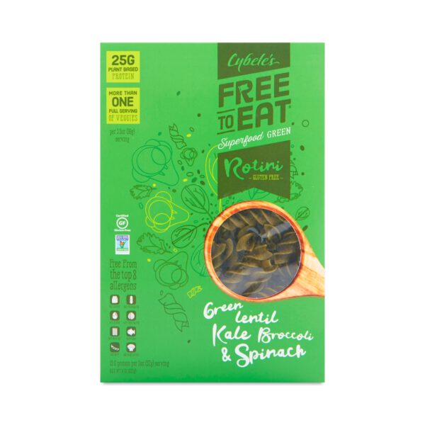 Cybele's Free to Eat Superfood Green Rotini Pasta 8 oz box