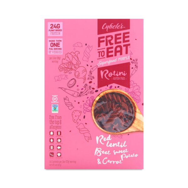 Cybele's Free to Eat Superfood Purple Rotini Pasta 8 oz box