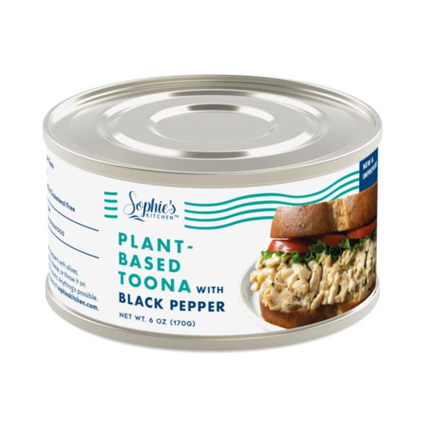 Sophie's Kitchen Black Pepper Vegan Toona 6 oz can