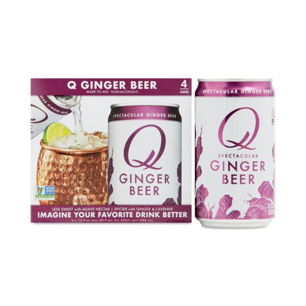 Q Mixers Ginger Beer four 7.5 oz cans