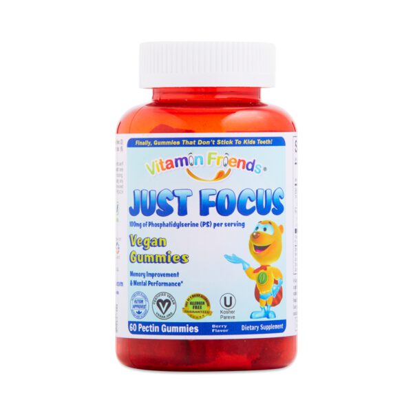 Vitamin Friends Focus Vegan Gummies for Kids 60 count