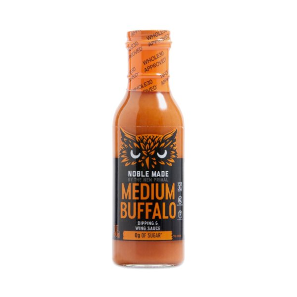 The New Primal Noble Made Medium Buffalo Sauce  12 fl oz bottle