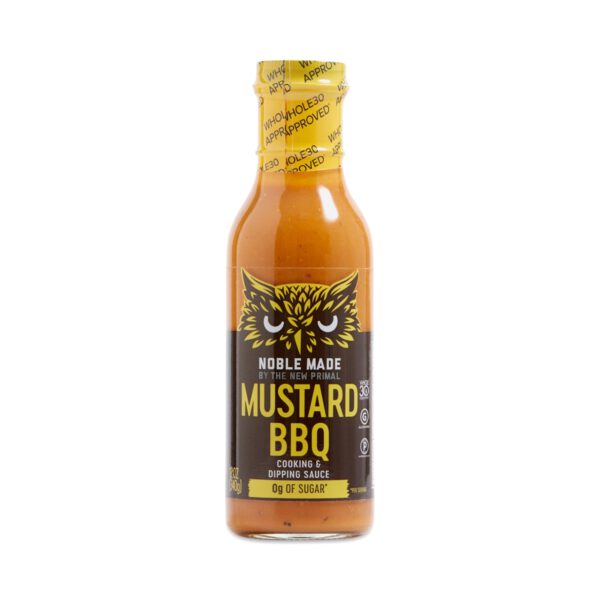 The New Primal Noble Made Mustard BBQ Sauce  12 fl oz bottle