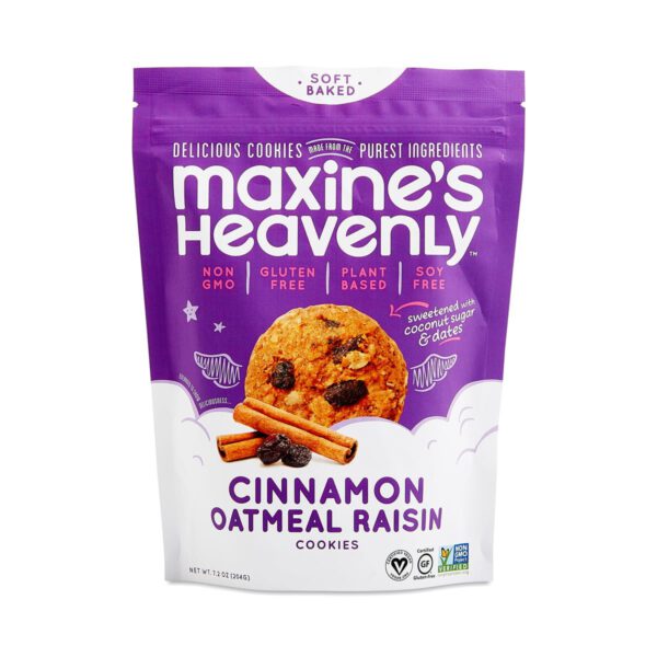 Maxine's Heavenly Cinnamon Oatmeal Raisin Cookies 7.2 oz bag