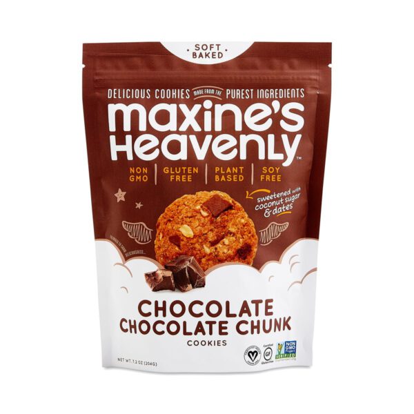 Maxine's Heavenly Chocolate Chocolate Chunk Cookies 7.2 oz bag