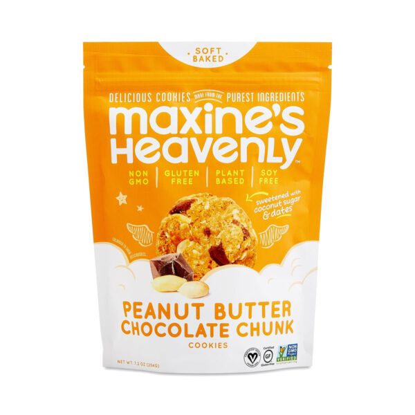 Maxine's Heavenly Peanut Butter Chocolate Chunk Cookies 7.2 oz bag