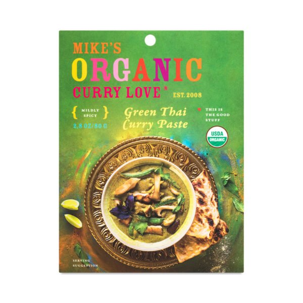 Mike's Organic Curry Love Green Thai Curry Paste 2.8 oz pouch