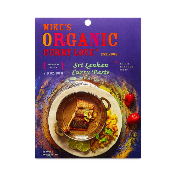 Mike's Organic Curry Love Organic Sri Lankan Curry Paste 2.8 oz pouch