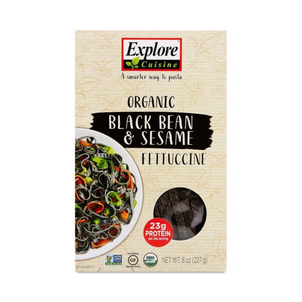 Explore Cuisine Organic Black Bean Sesame Fettuccine 8 oz box