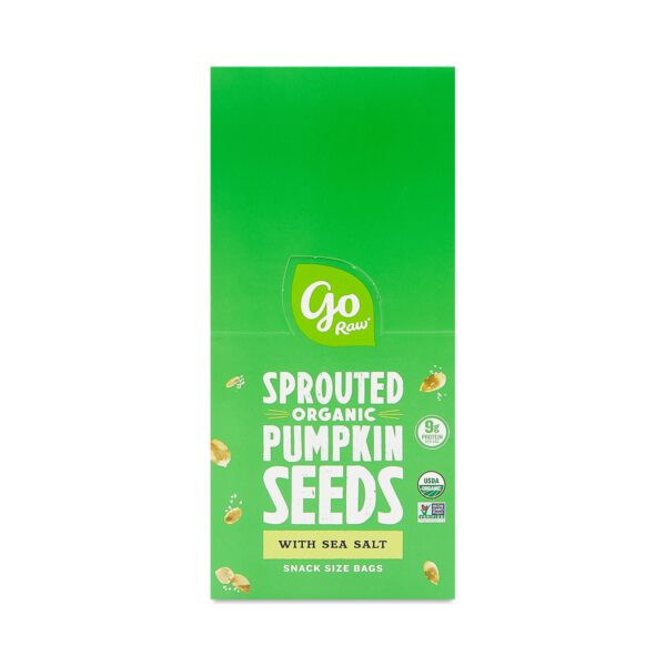 Go Raw Sprouted Pumpkin Seeds 12 bags (1 oz each)