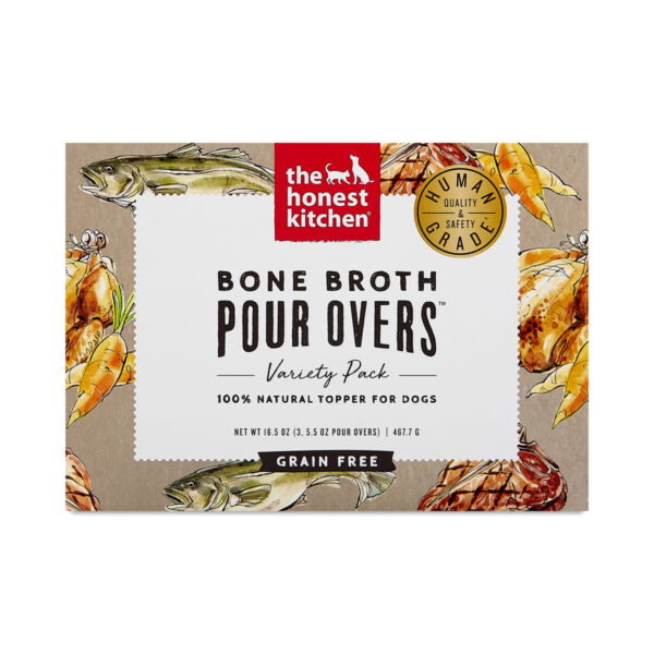 The Honest Kitchen Bone Broth POUR OVERS™ Variety 3-Pack 3 count (5.5 oz each)