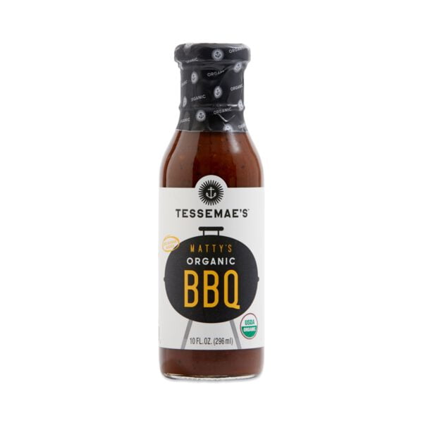 Tessemae's Matty's Organic BBQ Sauce 10 fl oz bottle