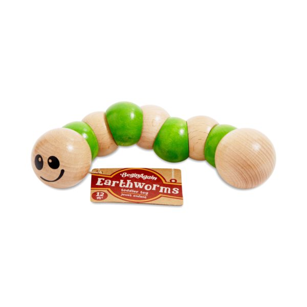 BeginAgain Toys Green Earthworms 1 each