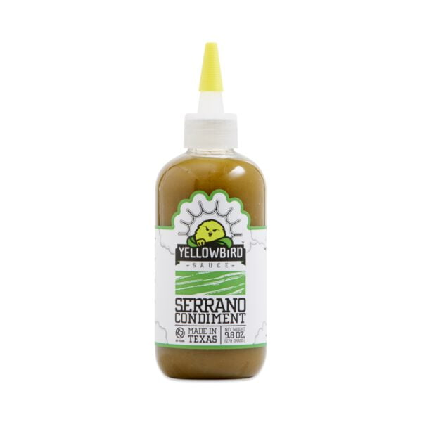 Yellowbird Sauce Serrano Hot Sauce 9.8 oz bottle