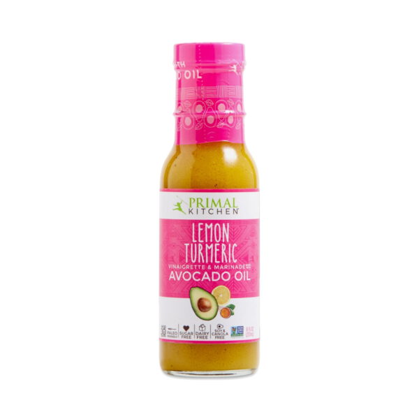 Primal Kitchen Lemon Turmeric Vinaigrette & Marinade with Avocado Oil 8 fl oz bottle