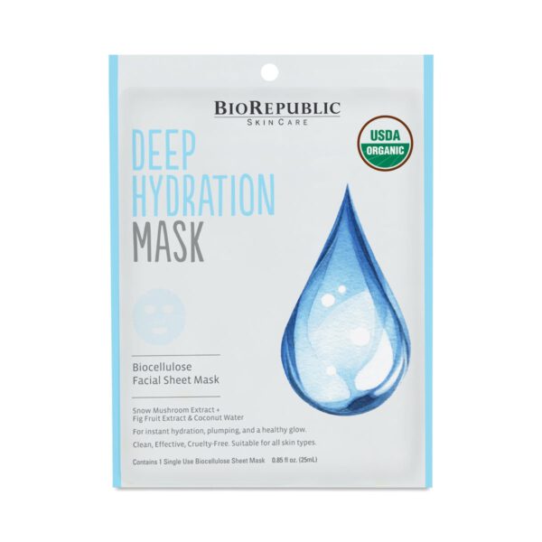 BioRepublic Skincare Deep Hydration Organic Biocellulose Mask 1 sheet