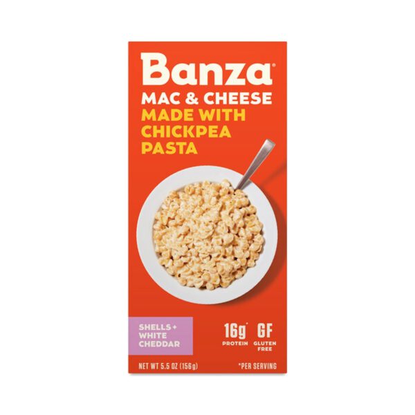 Banza Chickpea Pasta Mac & White Cheddar