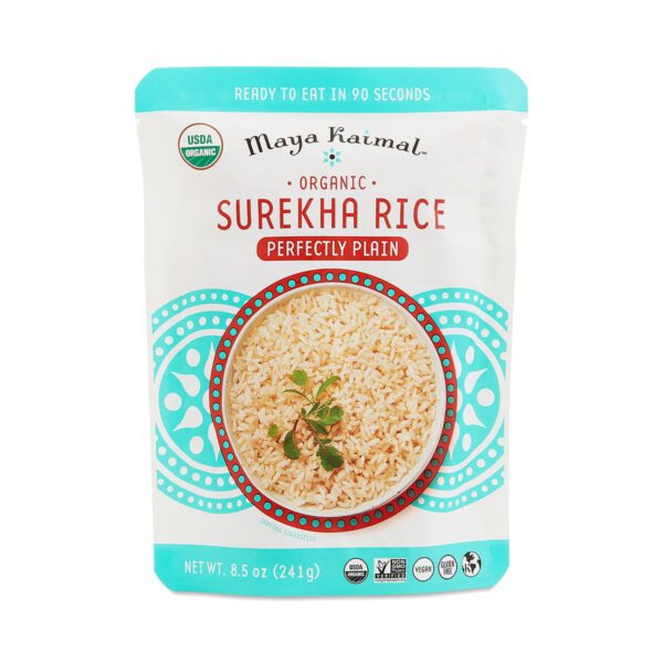 Maya Kaimal Perfectly Plain Surekha Rice 8.5 oz pouch