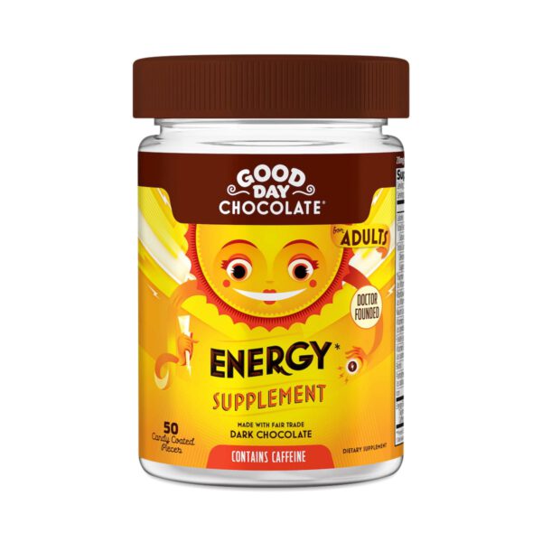 Good Day Chocolate Dark Chocolate Energy Supplement 50 count