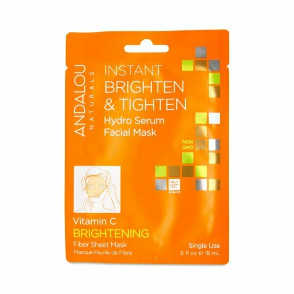 Andalou Naturals Instant Brighten & Tighten Facial Sheet Mask 1 each