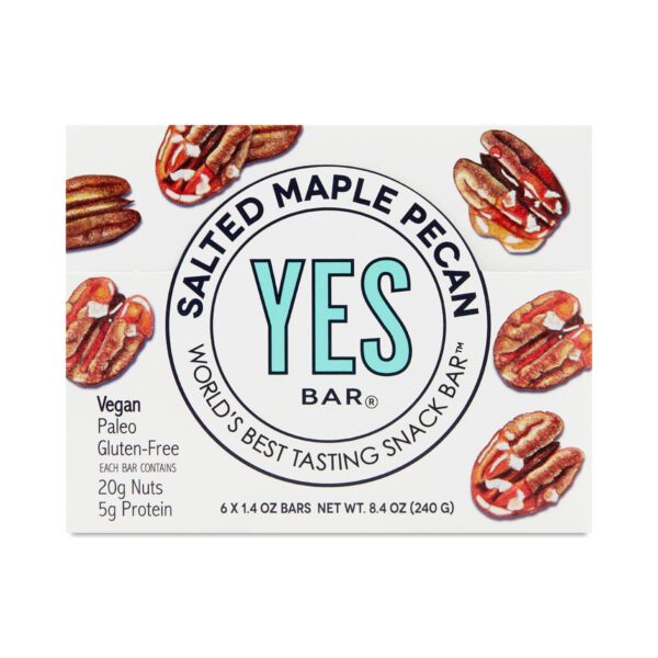 Yes Bar Salted Maple Pecan Bars 6 bars (1.4 oz each)