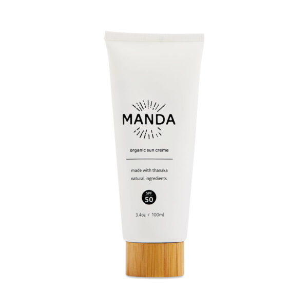 MANDA Organic Sun Creme SPF 50 3.4 oz tube