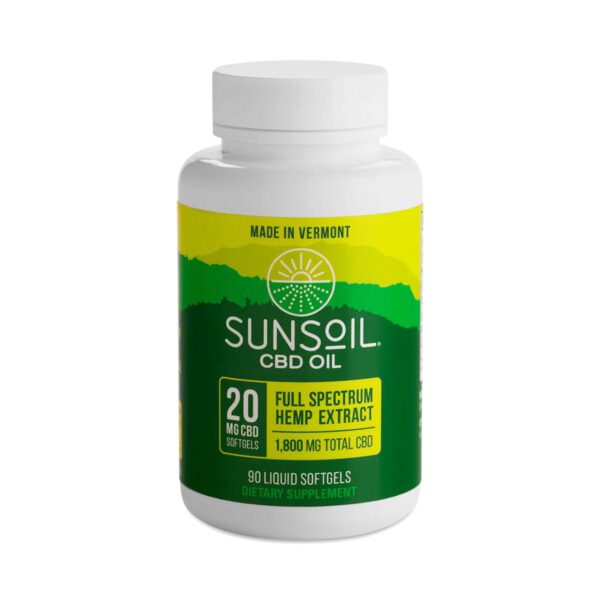 Sunsoil Full Spectrum CBD Oil Softgels