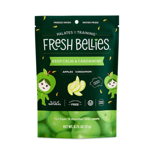 Fresh Bellies Apples and Cardamom Freeze Dried Snacks 0.75 oz bag