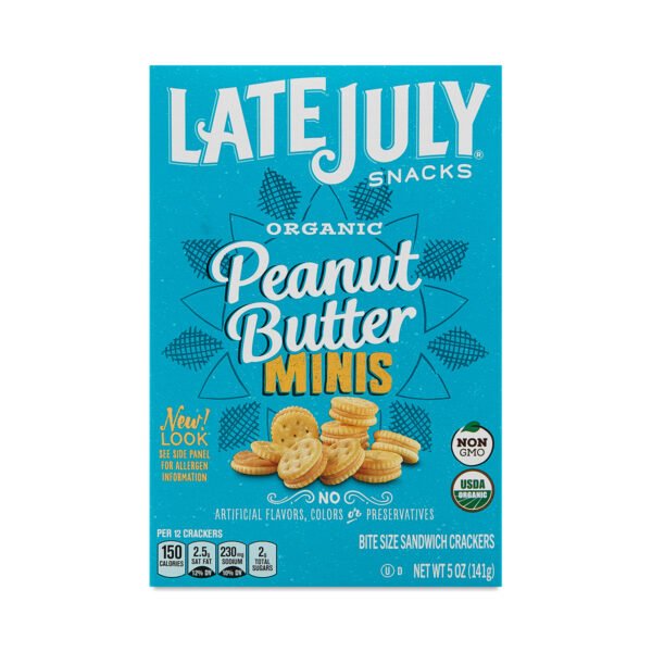 Late July Mini Peanut Butter Sandwich Crackers 5 oz box