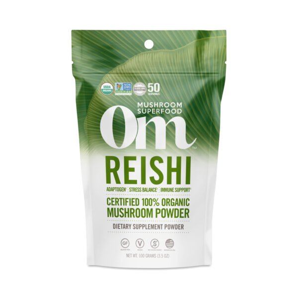 OM Reishi Mushroom Powder 3.5 oz pouch