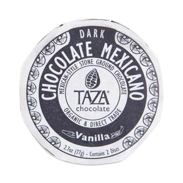 Taza Chocolate Vanilla Chocolate Mexicano Discs 2.7 oz package