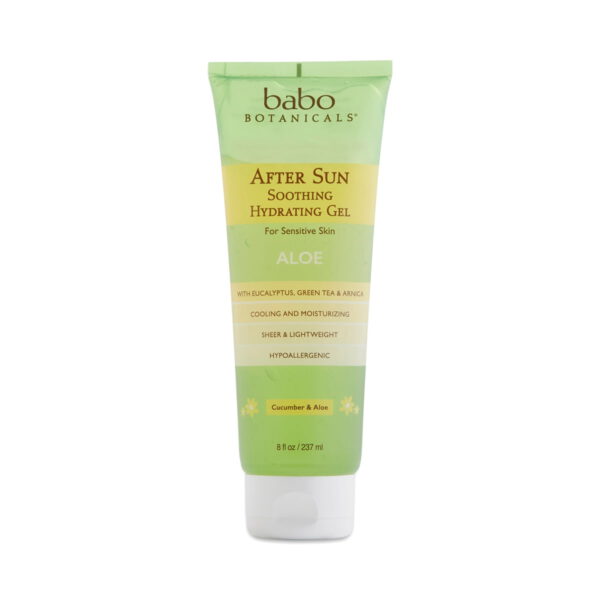 Babo Botanicals After Sun Soothing Hydrating Aloe Gel 8 oz tube