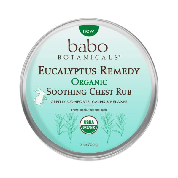 Babo Botanicals Eucalyptus Remedy Soothing Chest Rub 2 oz tin