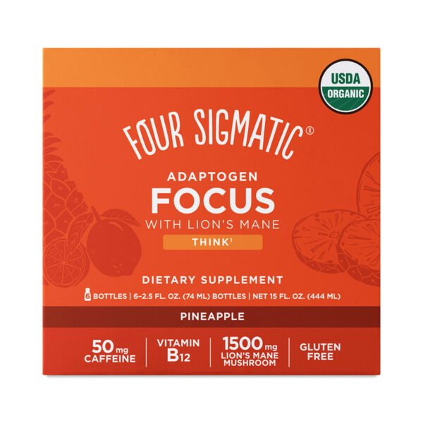 Four Sigmatic Mushroom Focus Shot with Lion's Mane six 2.5 fl oz bottles