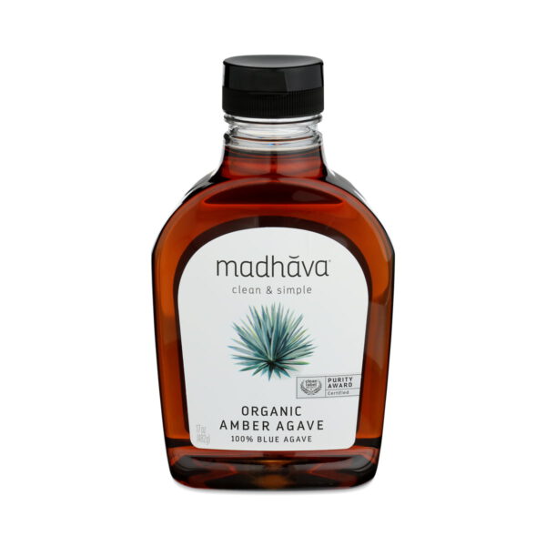 Madhava Organic Amber Agave 17 oz bottle