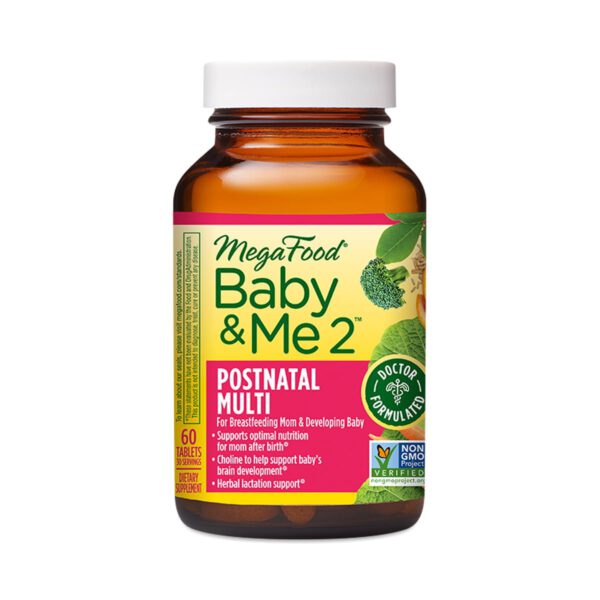 MegaFood Baby & Me 2 Postnatal Multi 60 tablets