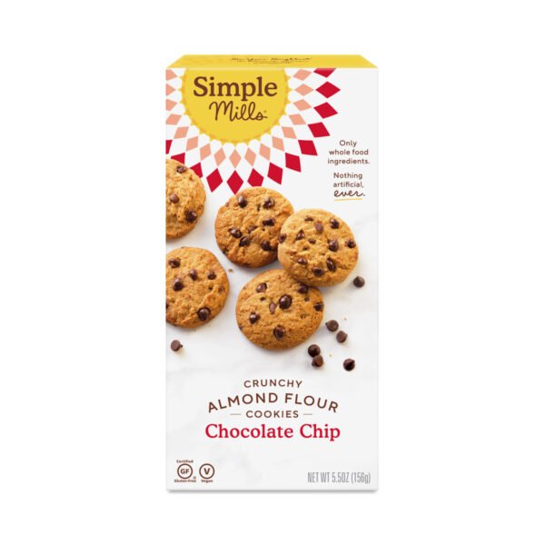 Simple Mills Chocolate Chip Cookies 5.5 oz box