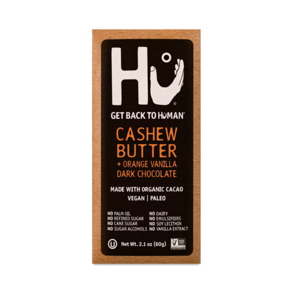 Hu Orange Dream Vanilla Cashew Butter Chocolate Bar 2.1 oz bar