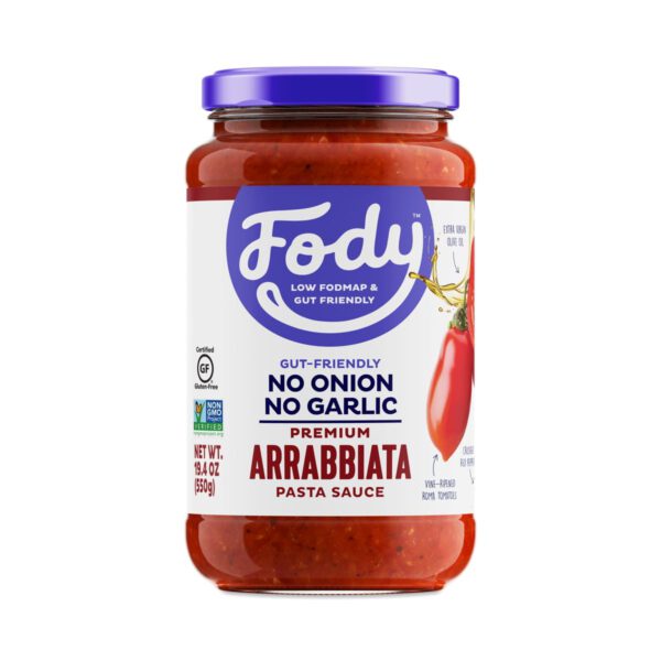 FODY Foods Low FODMAP Arrabbiata Sauce 19.4 oz jar