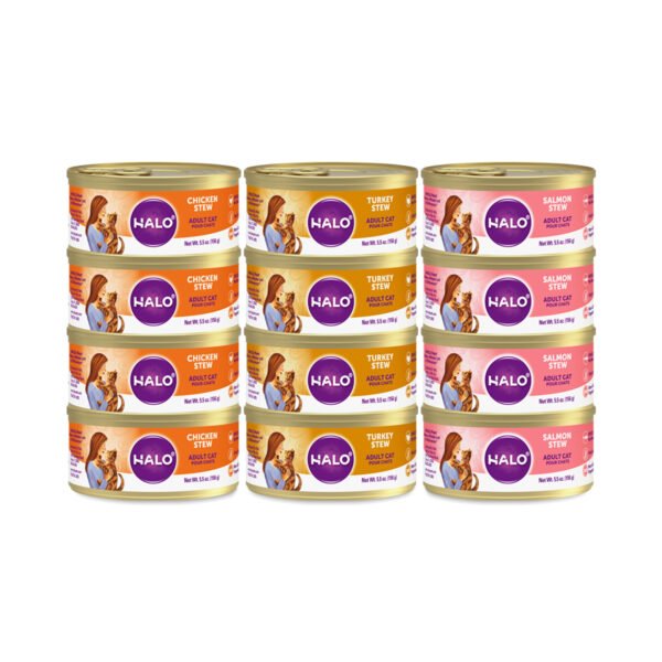 Halo Holistic Grain Free Wet Cat Food Variety Pack