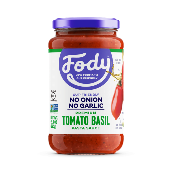 FODY Foods Low FODMAP Tomato Basil Sauce  19.4 oz jar