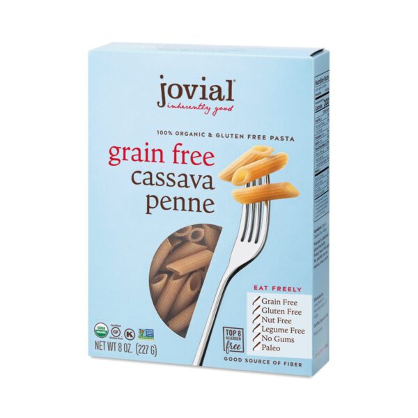 Jovial Organic Grain-Free Cassava Penne Pasta 8 oz box