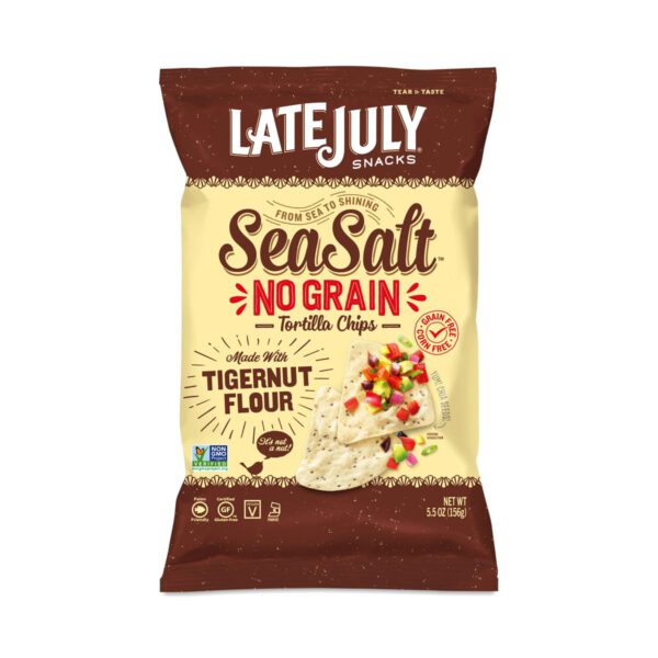 Late July Sea Salt No Grain Tortilla Chips 5 oz. bag